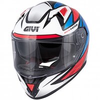 GIVI HELMA FULLFACE 50.6 STOCCARD FOLLOW GLOSSY W/BLUE/RED